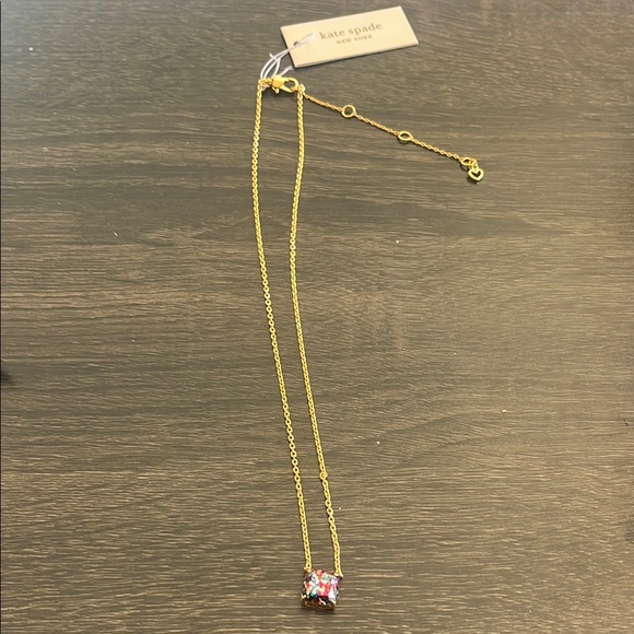 Kate Spade Gold Multicolor Pendant Necklace - Picture 3 of 4